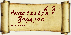 Anastasija Zagajac vizit kartica